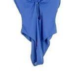 ANDIE NWT The Santorini Knot Key Hole One Piece Swimsuit Removable Cups L Blue Photo 3