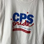 Vintage CPS Pride Cincinnati Public Schools T Shirt 90s Y2K White Large L Solid Photo 4