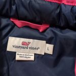 Vineyard Vines  Pink And Blue Quilted Vest Size Large Photo 3