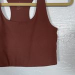 Girlfriend Collective Women S Brown Paloma Racerback Sports Bra Athleisure Photo 1