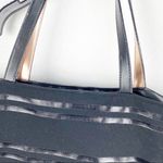 Victoria's Secret VICTORIA’S SECRET Black Side Lace Canvas Shoulder Tote Photo 5