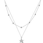 Silver Star Layered Choker Necklace Photo 4