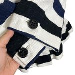 Kate Spade Jacket Ari All Aboard HTF Nautical Peplum Button Striped Womens Sz 4 Photo 4