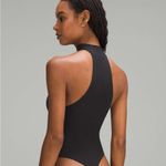 Lululemon  Wundermost Ultra-Soft Nulu Mockneck Sleeveless Bodysuit Black Large Photo 6