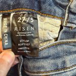 Risen  Jeans Womens 27 (Sz 5) Blue Straight Leg Frayed Hem Crop RDP1207 Exc. Cond Photo 6