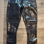 Spanx Blue Faux  Leather Leggings Navy Photo 0