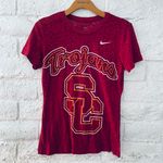 Nike Trojans Southern CA Red T-Shirt Womens Size M Photo 0