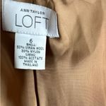 Loft Beige Virgin Wool Blazer with button closure and shoulder pads size 6 Photo 4