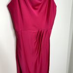 Ted Baker  Tilliey Cowl Neck Sleeveless Dress In Bright Fuschia Pink US 14 or 6 Photo 4