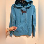 The Black Dog  Teal Hoodie with Dog Design Photo 2