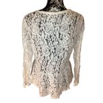 LC Lauren Conrad Runway Long Sleeve Lace Shirt Floral Everyday Casual School Blo Photo 1
