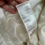 Maeve‎ Jacket Womens Large Ivory Marbled Oversized Faux Leather Bomber Anthro Photo 7