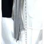 Relaxed Streetwear Mock Cardigan Top M – Preppy Casual Monochrome Contrast Size M Photo 10