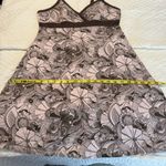 Patagonia  Eshie Organic Cotton Dress Women’s Size Medium Brown Trim V Neck Photo 7