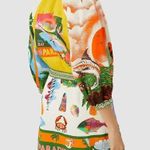 NWOT ALEMAIS Paradiso Linen Mini Shirtdress Size 6 Missing belt Photo 1