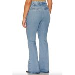 Good American Good Flare Trouser Indigo 551 Blue Womens Size 24 Photo 3