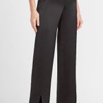 EXPRESS High Waist Satin Slit Front Straight Pant NWT Photo 0