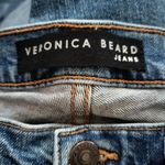Veronica Beard Size 30 Ines Girlfriend Jeans Cropped Pipeline Wash Fray Hem Photo 4