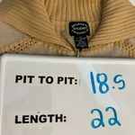 Designers Studio Originals Suede Embroidered Sweater Vest Women's Size Small Brown Photo 3