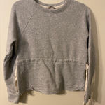 Athleta Womens Gray  Studio Cinch Sweatshirt Tie Waist Size‎ XS 352813-00 Photo 0