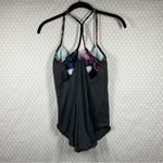 Lululemon ‎ Grey Floral Rest Less Lined Tank Top Photo 3