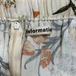 Reformation  Pearl Dress Aurora Floral Cream Ivory Orange Gold Puff Sleeve Midi 8 Photo 8