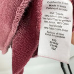 Coldwater Creek  Rose Sweatshirt Patchwork Flower Sleeves 100% Cotton Pockets Med Photo 5