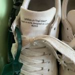 Off-White Eco Canvas Vulcanized Low Top Sneaker in White/Black/Grey, Size US8/EU38 Photo 6