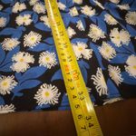 STAUD Mini Milla Dress Size 2 Floral White Acid Blue Puff Sleeve Mini Photo 7