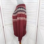 Weatherproof Vintage Fairisle Pullover Sweater Chili Red Small Photo 2