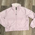 Adidas Sz M Lilac Purple Jacket Windbreaker W White Stripes & Logo Photo 4