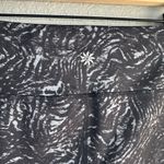 Athleta 🖤 Black Abstract Print Zebra Chaturanga Capri Leggings Photo 6