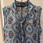 Cato  sleeveless BoHo western necktie blouse Photo 1