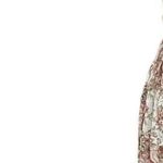 Vintage y2k Crinkled Rose Garden Print Midi Shirt from CLIO Size Medium Pink Photo 0