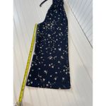 AQUA  Navy Floral Tie Strap Wide Leg Jumpsuit Size XS Photo 6