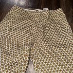 H&M  Yellow Diamond Print Cropped Capri Trousers / Pants Photo 5