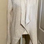 Abercrombie & Fitch Abercrombie Fitch Cream Knit Open Front Waterfall Cardigan Sweater XS Photo 0