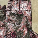 Robert Graham High waste Leggings with Paisley and leopard print C15 Brown Size L Photo 6