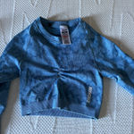 Gymshark Small Blue Cropped Long Sleeve Photo 0