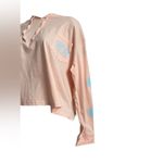 Ron Jon NEW Ladies Surf Shop Cropped Hoodie Melon and Blue Large Photo 3