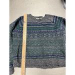 Gap  100% Wool Striped Crewneck Sweater Xl Fair Isle Crop Mom Y2k Photo 4