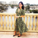 Topshop Animal Print Angel Sleeve Midi Dress 2 Photo 1