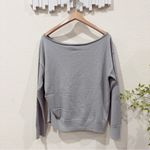 Sovere Studio Silver Boat Neck Relax Fit Sweater Size Small NWT Everyday Chic Photo 3