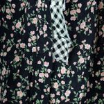  By We are Sundays Leah Shirt Women S Black Floral Gingham Button Up Boho Photo 8