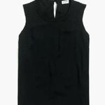 J.Crew Sleeveless Top with Pleated Trim Black Plus 16 NEW Photo 0