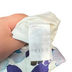 Reiss Juna Dress Floral Watercolor Printed White Purple Blue Size US 4 Photo 12