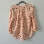 Rebecca Taylor  Ballet Pink Mia Long Sleeve V Neck Floral Silk Blouse NWT 4 Photo 1