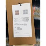 Burberry  Cashmere Vintage Check Black Striped Logo Fringed Scarf Photo 2