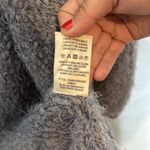 FRNCH NWOT  Eyelash Knit Charcoal Gray Women's Cardigan Open Front S/M Photo 6