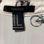 Forever 21 White Bicycle Print Button-Up Shirt Photo 1
